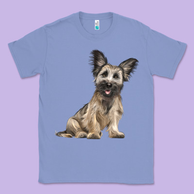 Skye Terrier Dog Illustrations Classic Tee Designed By Lillyallendesigns