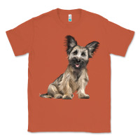 Copper Skye Terrier Dog Illustrations Classic Tee - LillyAllenDesigns