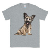 Heather Grey Skye Terrier Dog Illustrations Classic Tee - LillyAllenDesigns
