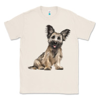 Natural Skye Terrier Dog Illustrations Classic Tee - LillyAllenDesigns