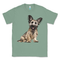 Sage Skye Terrier Dog Illustrations Classic Tee - LillyAllenDesigns
