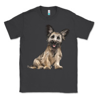 Smoke Skye Terrier Dog Illustrations Classic Tee - LillyAllenDesigns
