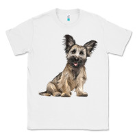 White Skye Terrier Dog Illustrations Classic Tee - LillyAllenDesigns
