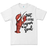 White got a little cajun in my soul Premium Tee - MaliasSmallBusiness