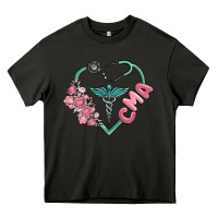 Asphalt cma  heart Heavy Core Tee - MaliasSmallBusiness
