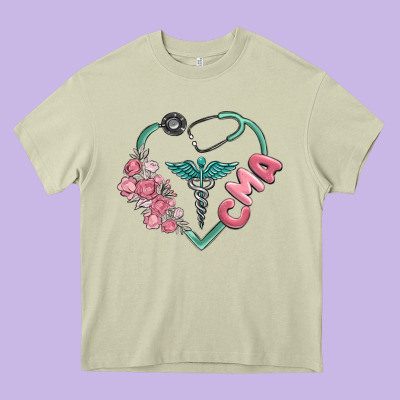 Cma  Heart Heavy Core Tee Designed By Maliassmallbusiness