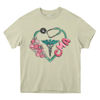 Mossy cma  heart Heavy Core Tee - MaliasSmallBusiness