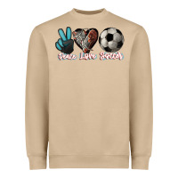 Mushroom Peace love Soccer Heavyweight Sweatshirt - HowdyJamesFarm
