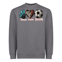 Storm Peace love Soccer Heavyweight Sweatshirt - HowdyJamesFarm