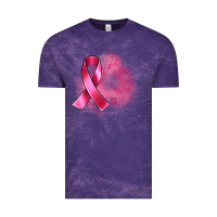 Cloud Purple breast cancer custom name Vintage Tee - Artiststas