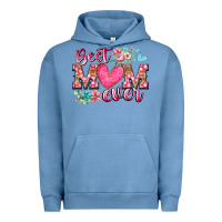 Pigment Pebble Blue best mom ever Urban Hoodie - RacoonDesign