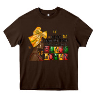 Chocolate Brown never understimate the power of a black woman Heavy Core Tee - MaliasSmallBusiness