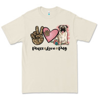 Peace Love Pug Premium Tee | Teevron