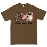 Cacao peace love pug Premium Tee - JahusDesignShop