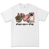 White peace love pug Premium Tee - JahusDesignShop