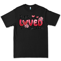 Black i am loved john 3 16 Premium Tee - MaliasSmallBusiness