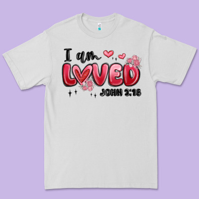 I Am Loved John 3 16 Premium Tee Designed By Maliassmallbusiness