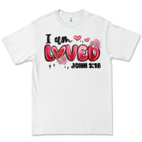 White i am loved john 3 16 Premium Tee - MaliasSmallBusiness