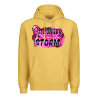 Antique Gold Stronger than the storm Premium Hoodie - FaDigitalArtStudio