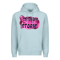 Blue Mist Stronger than the storm Premium Hoodie - FaDigitalArtStudio