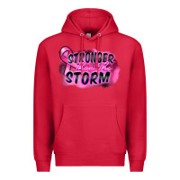 Cardinal Stronger than the storm Premium Hoodie - FaDigitalArtStudio