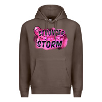 Coffee Stronger than the storm Premium Hoodie - FaDigitalArtStudio