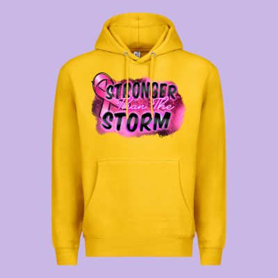 Stronger Than The Storm Premium Hoodie Designed By Fadigitalartstudio