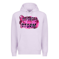 Lilac Stronger than the storm Premium Hoodie - FaDigitalArtStudio