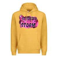 Mustard Stronger than the storm Premium Hoodie - FaDigitalArtStudio