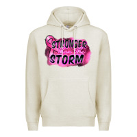 Oatmeal Heather Stronger than the storm Premium Hoodie - FaDigitalArtStudio