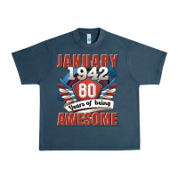January 1942 80 Years Of Being Awesome Urban Heavy Tee | Teevron