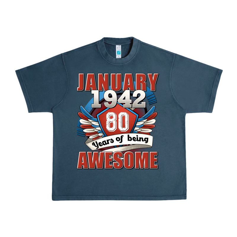 January 1942 80 Years Of Being Awesome Urban Heavy Tee by Jasminsmagicworld | Teevron