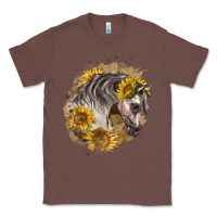 Chestnut arabian horse with sunflowers Classic Tee - LillyAllenDesigns