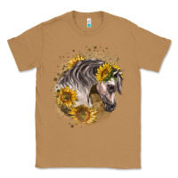 Toasted Coconut arabian horse with sunflowers Classic Tee - LillyAllenDesigns