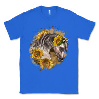 True Royal arabian horse with sunflowers Classic Tee - LillyAllenDesigns