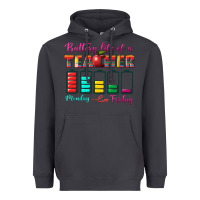 Smoke battery life of a teacher Heavyweight Hoodie - BundleAndBundleShop
