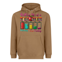 Toasted Coconut battery life of a teacher Heavyweight Hoodie - BundleAndBundleShop