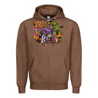 Chestnut trick rawr treat Zipper Hoodie - FaDigitalArtStudio