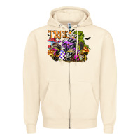 Sandshell trick rawr treat Zipper Hoodie - FaDigitalArtStudio
