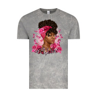Cloud Rock breast cancer afro woman Vintage Tee - Artiststas