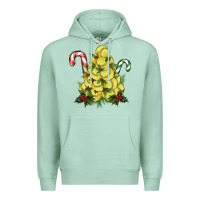 Seafoam Lightning Softball Christmas Tree Premium Hoodie - RanaPortraitStore