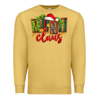 Antique Gold christmas mini claus Premium Sweatshirt - FaDigitalArtStudio