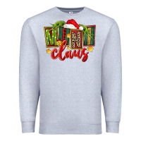 Heather Grey christmas mini claus Premium Sweatshirt - FaDigitalArtStudio