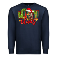 Navy christmas mini claus Premium Sweatshirt - FaDigitalArtStudio