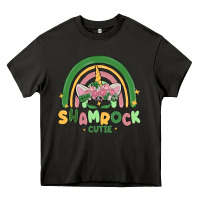 Asphalt shamrock cutie Heavy Core Tee - MaliasSmallBusiness
