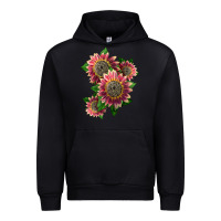 Black 4 crimson blaze sunflower Urban Hoodie - LillyAllenDesigns