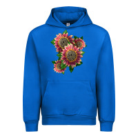 Cobalt 4 crimson blaze sunflower Urban Hoodie - LillyAllenDesigns