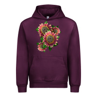 Mauve Wine 4 crimson blaze sunflower Urban Hoodie - LillyAllenDesigns