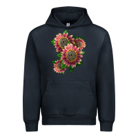 Navy 4 crimson blaze sunflower Urban Hoodie - LillyAllenDesigns