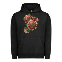 Pigment Black 4 crimson blaze sunflower Urban Hoodie - LillyAllenDesigns